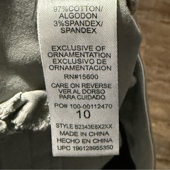 Democracy Ab Technology Utility Pants Women's 10 Gray Cargo Stretch Casual Wear - Picture 5 of 6